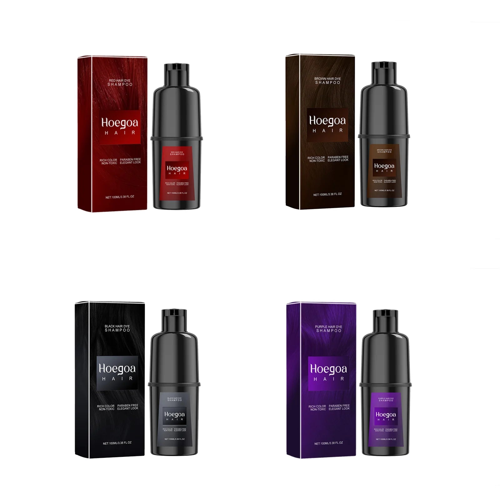 Dầu Gội Nhuộm Tóc Tự Nhiên Đen - Không Kích Ứng