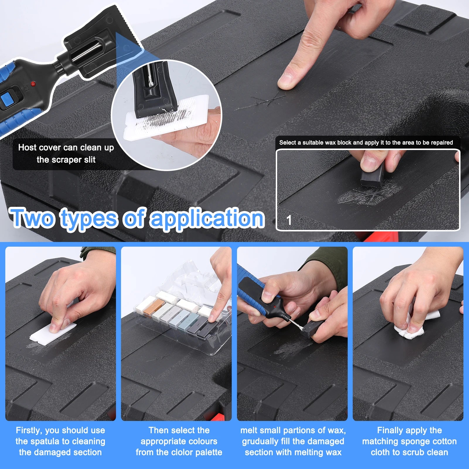 Ceramic Tile Repairing Tool /Floor Repair Set DIY Repair Tool Home Tools Repairing Crack Fill Tile Surface Repairing Tool Set