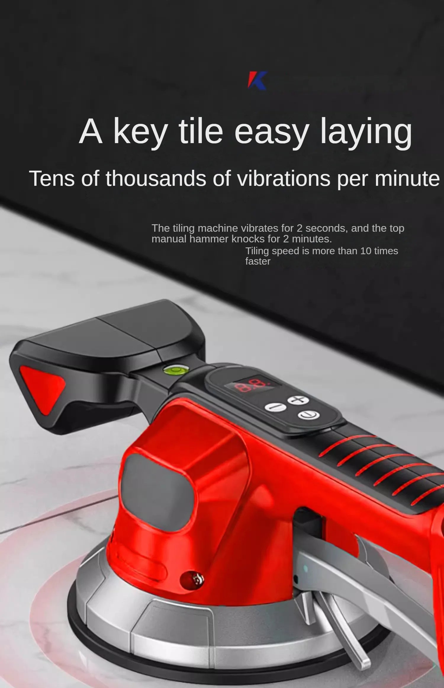 Vibrating Tile Tiler - Effortlessly Lay Large Format Floor and Wall Tiles