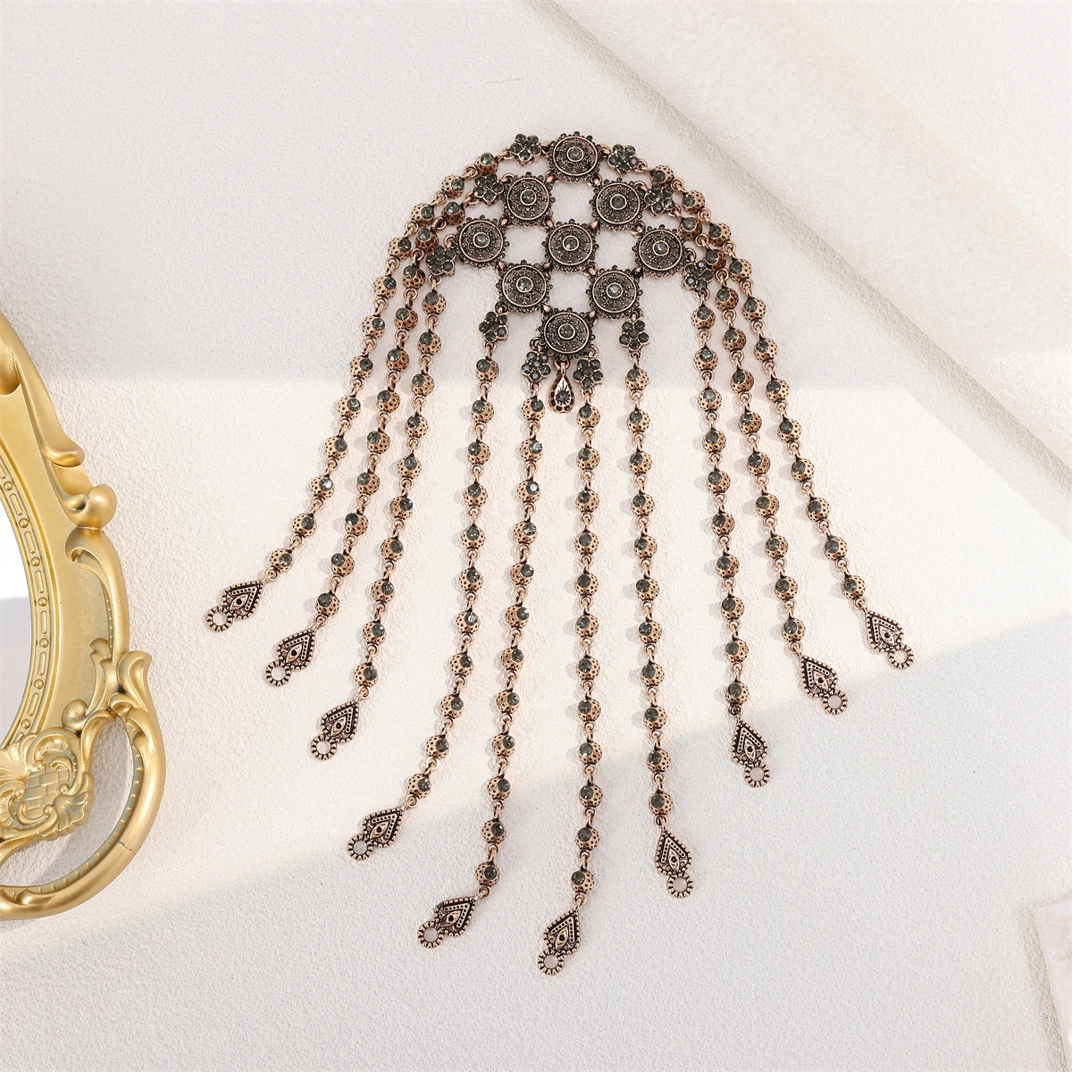 Charming Gold Color Arabian Handmade Bridal Hairband