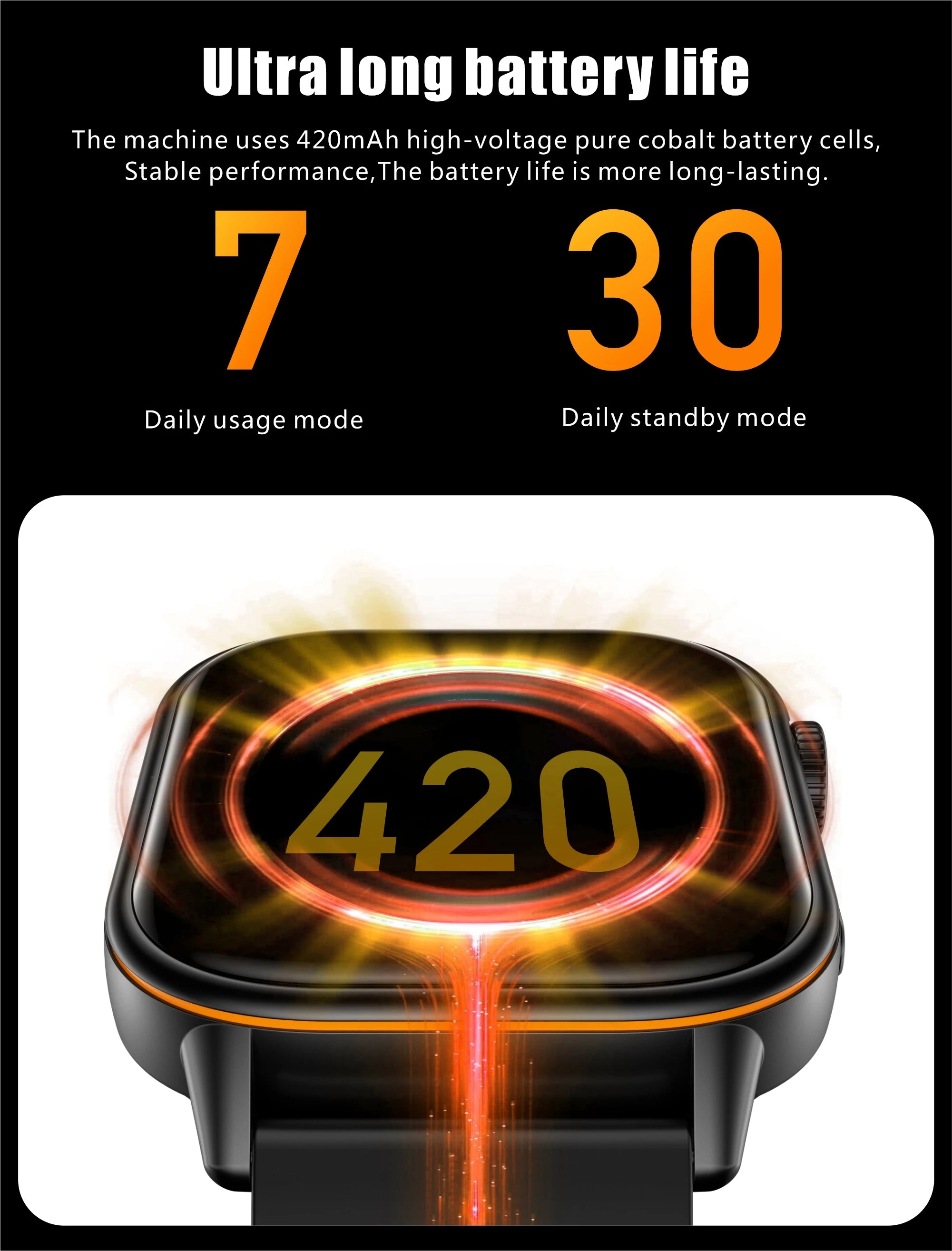 Multi-function AMOLED IP67 Smart Watch for Men and Women