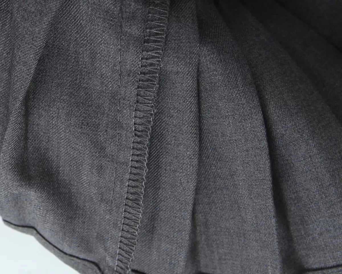 YENKYE Y2K Cool Girl Sexy Low Waist Pleated Mini Skirt Women Side Zipper Black White Gray Summer Skirts - Daisan Mart