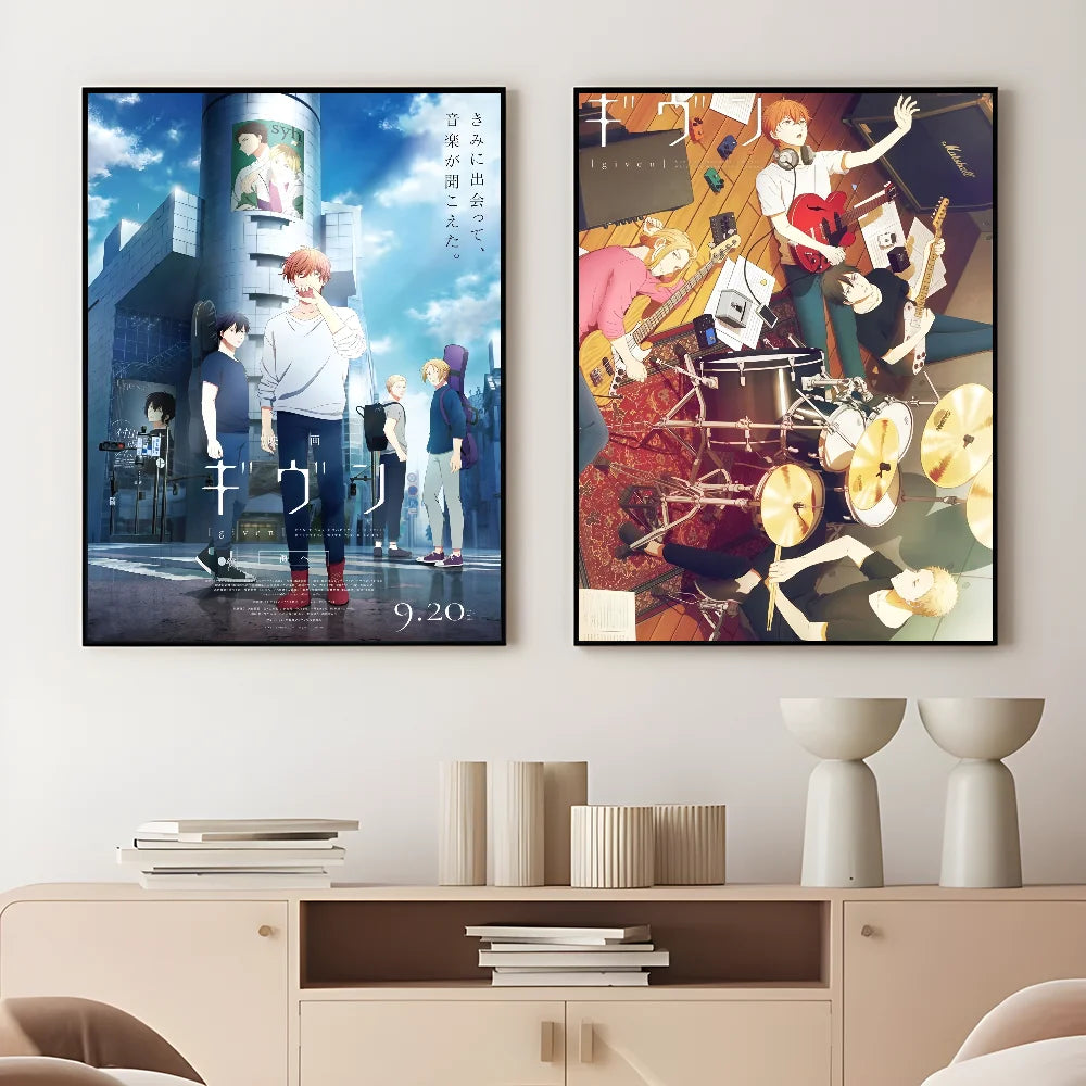 Cartoon G-GIVENS Poster Gift Wall Art Printing Waterproof Home Living Bed Room Decor