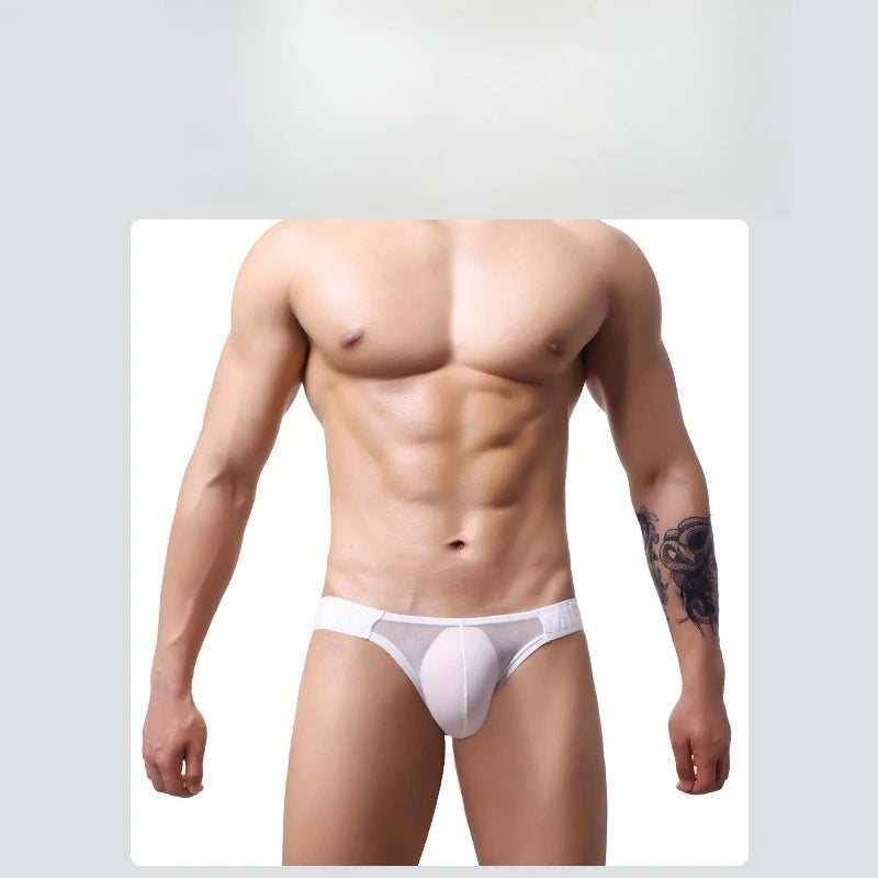 Sexy Low Rise Mesh Men's Underwear Stretchy U-Shaped