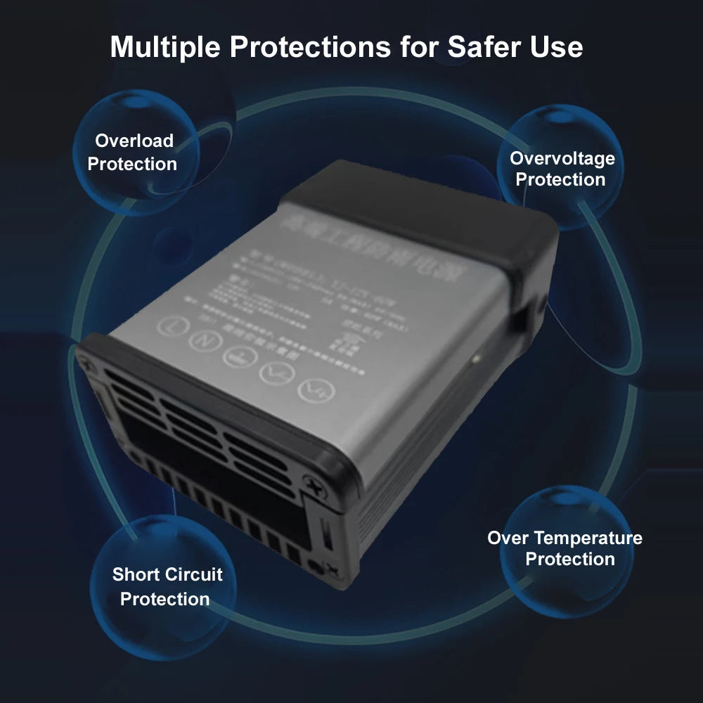 High Power Multi-Voltage Waterproof Power Supply