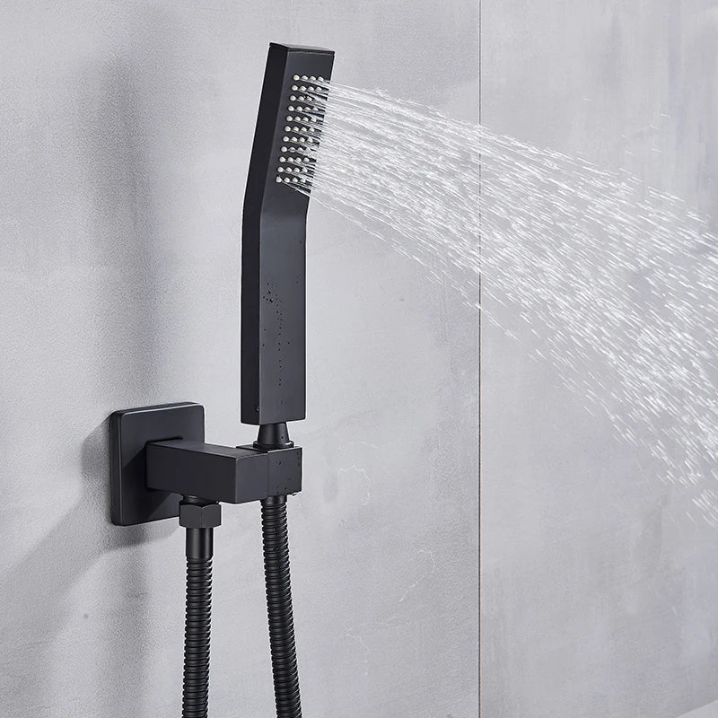 14x20 Inch LED Thermostatic Shower System With Hand Shower