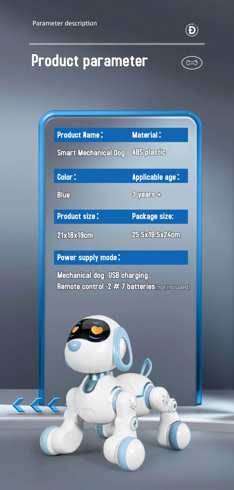 Smart Remote Controlled Musical Robot Dog for Kids