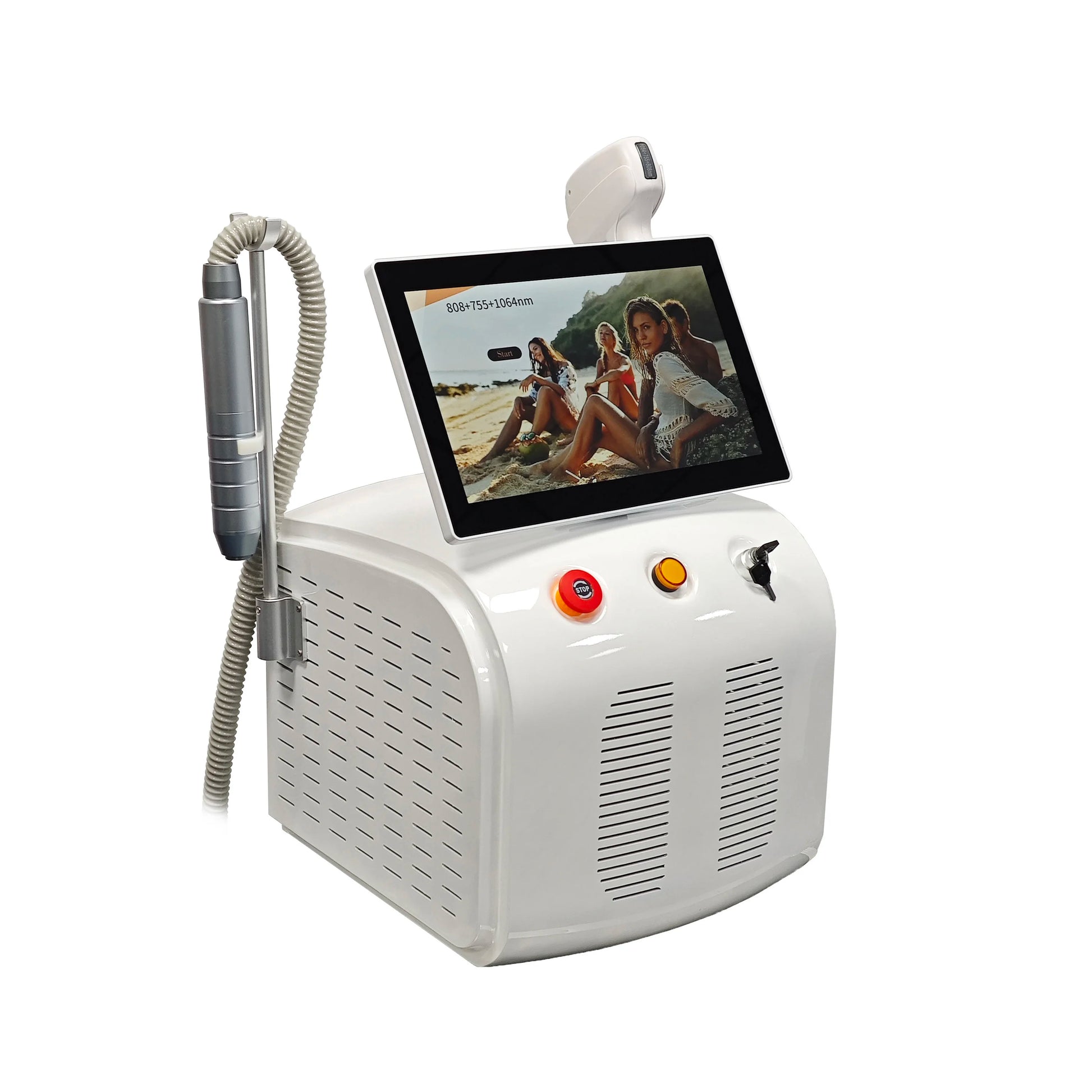 808 Diode Laser Hair Removal Machine 4-Wave Painless Permanent Portable 4000W Device  Soprano Titanium - Daisan Mart