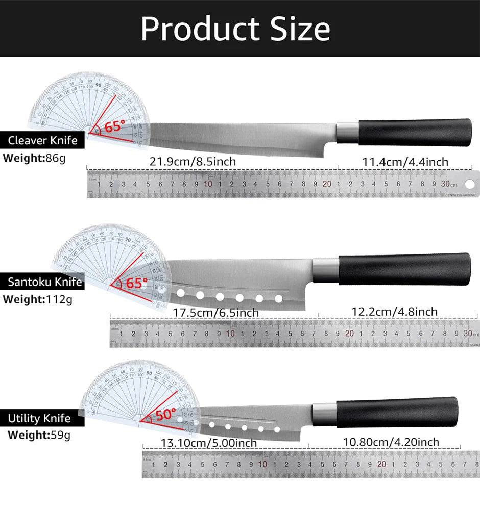 3CR13 High Grade Steel Kitchen Knife Set 5-8 Inch