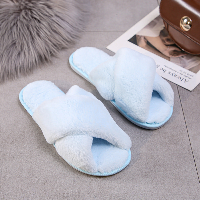 Warm Furry Slippers - Women &amp; Men, Indoor Wear 20024