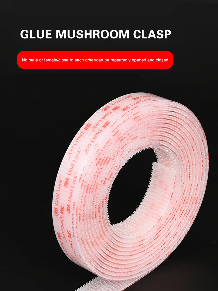 3M Dual Lock Sj3560 Clear Reclosable Fastener Adhesive Tape Type 250 Transparent Mushroom Fastener Adhesive Tape - Daisan Mart
