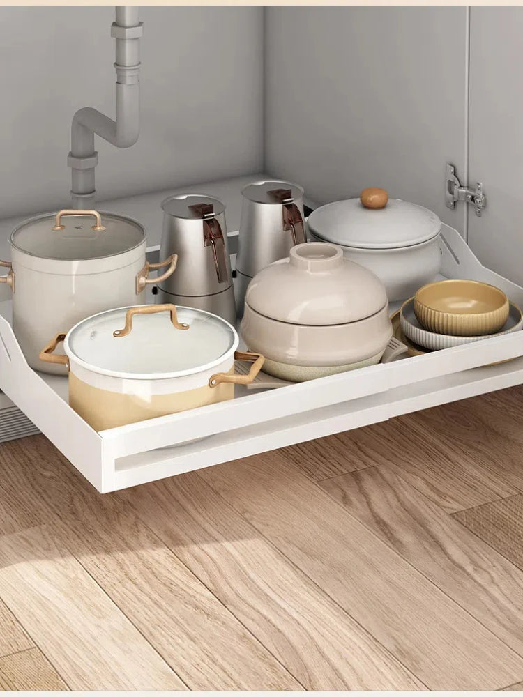 Giá Đỡ Đa Năng Tủ Bếp & Nhà Tắm - Kéo Trượt Tiện Lợi