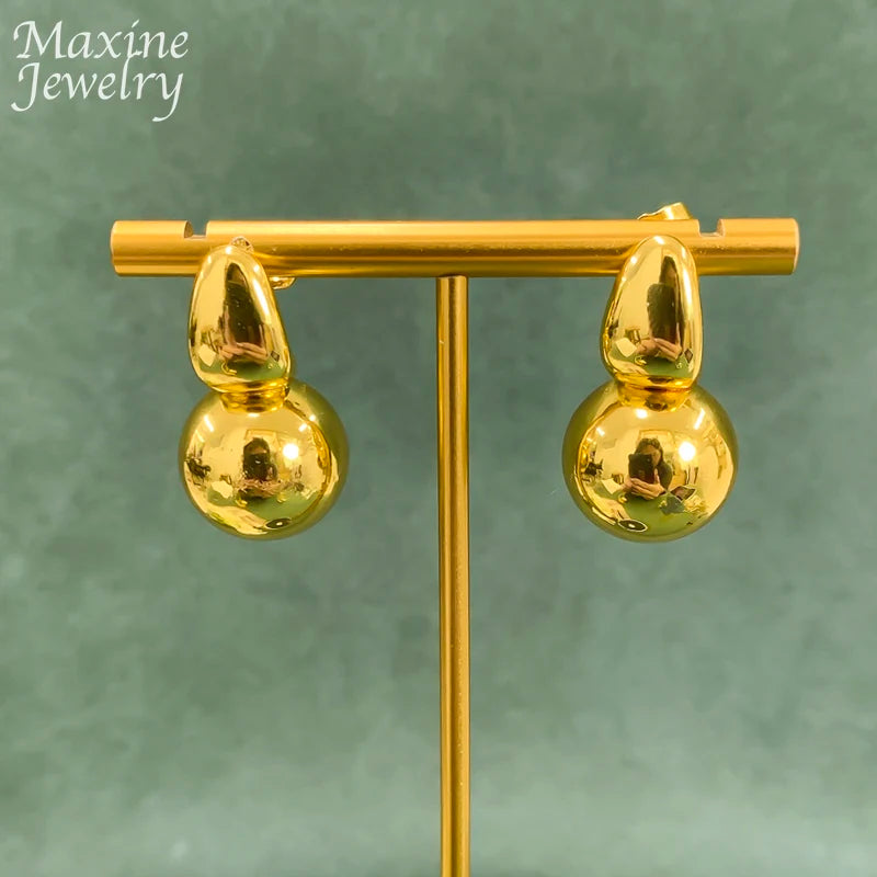 Luxurious Gold Plated Jewelry Set for Women's Wedding Party