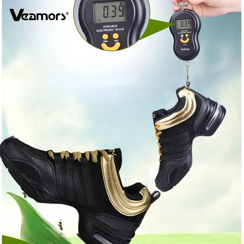 Women's Sports Dance Shoes Soft Sole Fashionable Black Breathable