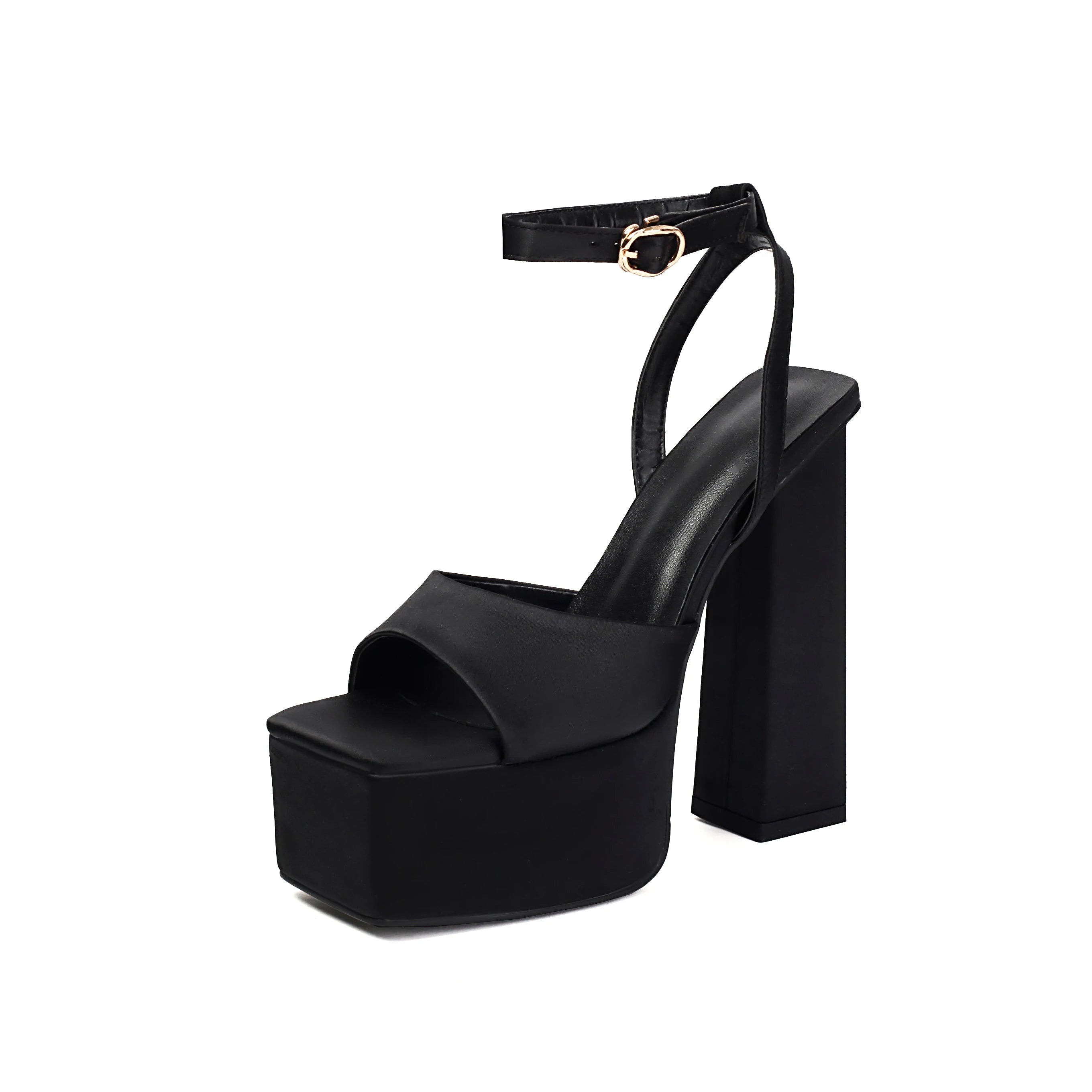 Arden Furtado 2025 Satin Green High Heel Sandals