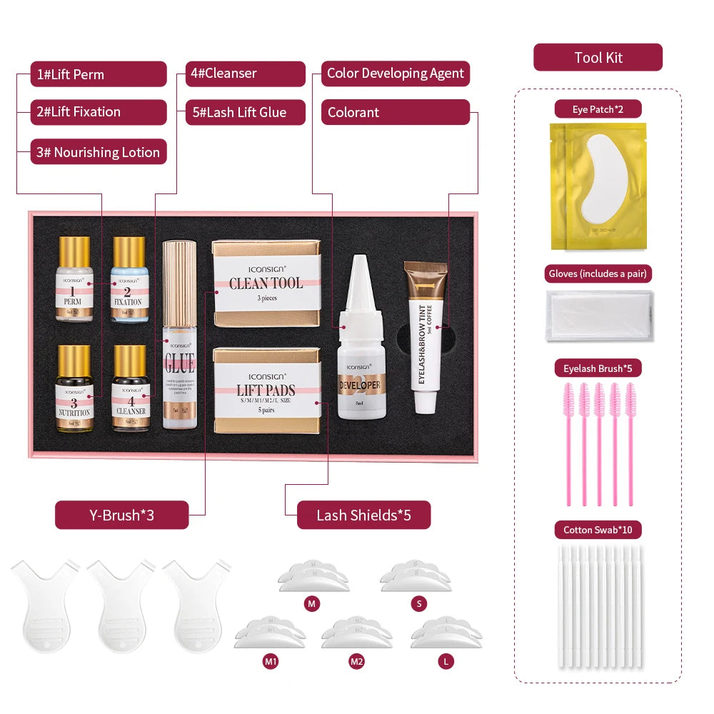 ICONSIGN 2-in-1 Multi-Function Eyelash Lift &amp; Eyebrow Tinting Kit