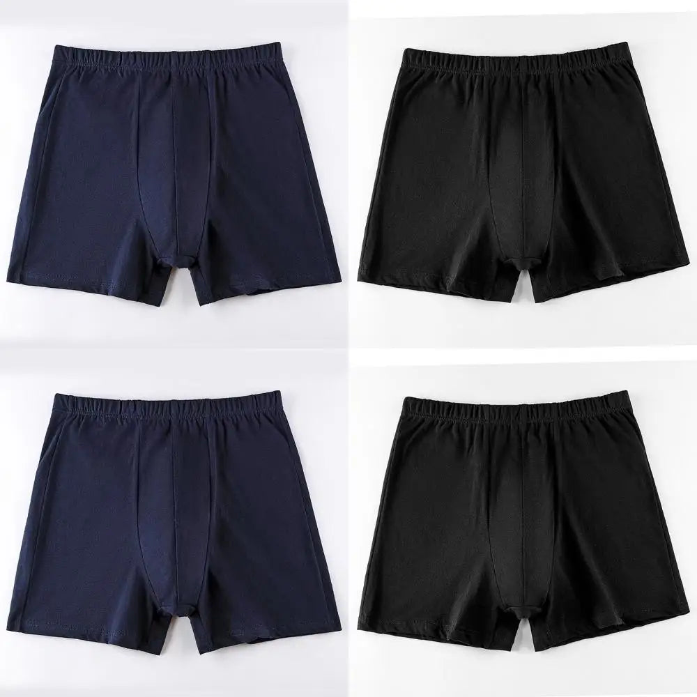 Men's breathable cotton underwear large size 4 pieces