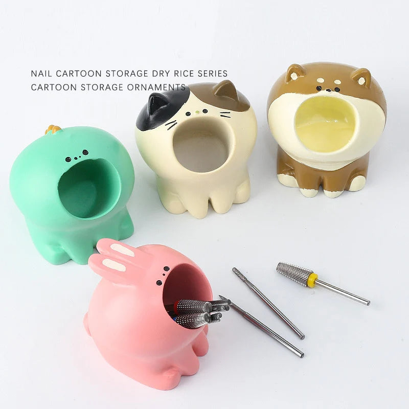 Hộp Đựng Đầu Mài & Cọ Nail Resin Tiện Lợi - Daisan Mart