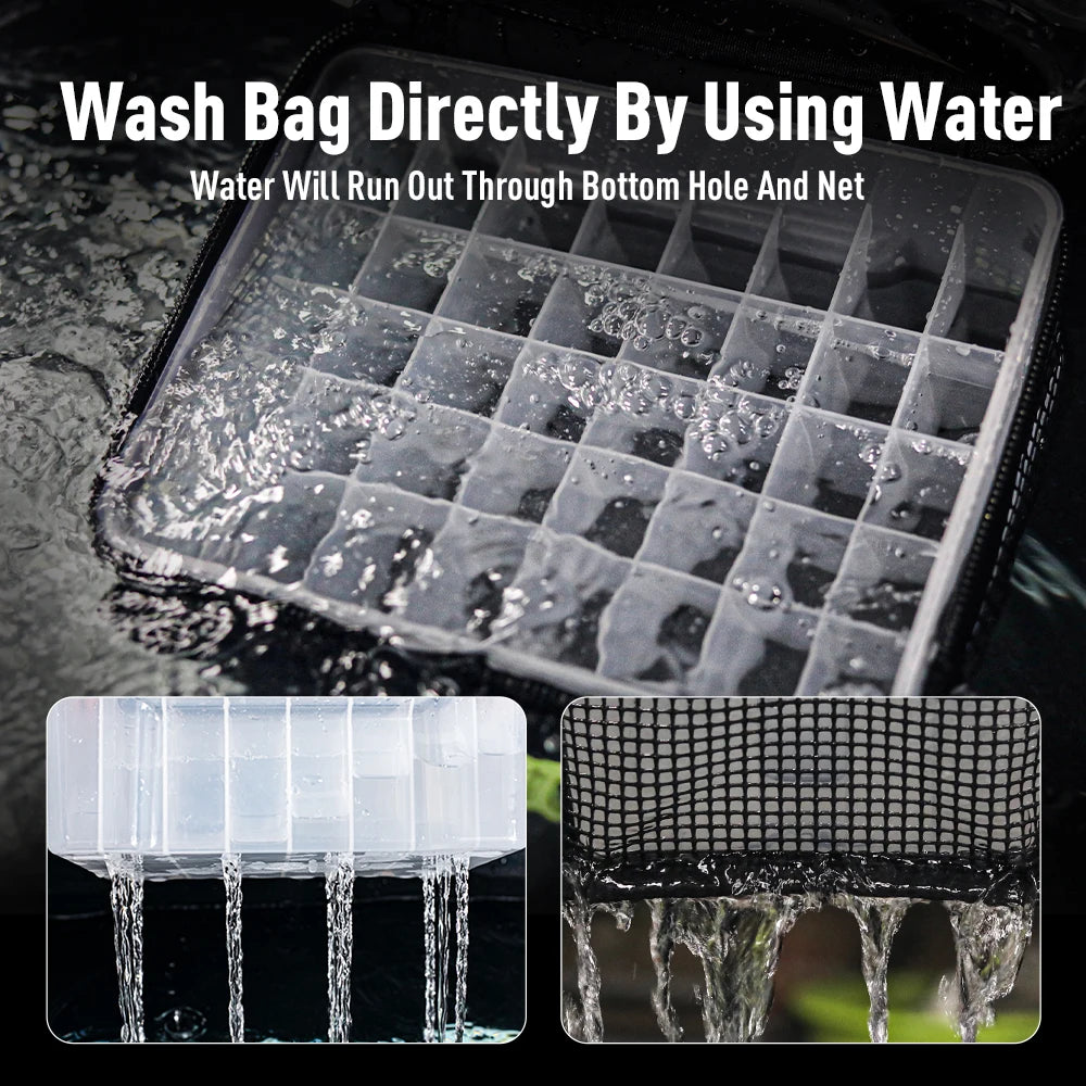 YOOFISH Fishing Bag Octopus Egi Bag Squid Jig Storage Box 6/12/40 Pcs Hard Lure Bag Freshwater Seawater Fishing Tackle Bag Box