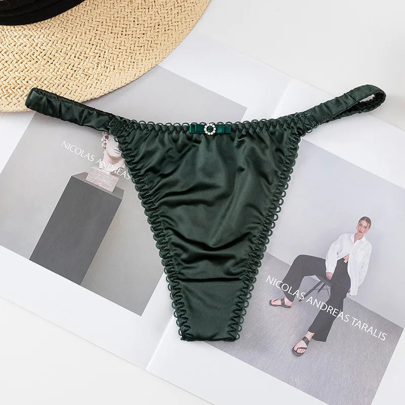 Quần Lót Thể Thao Nữ - Dây Mảnh Satin Quyến Rũ - Daisan Mart
