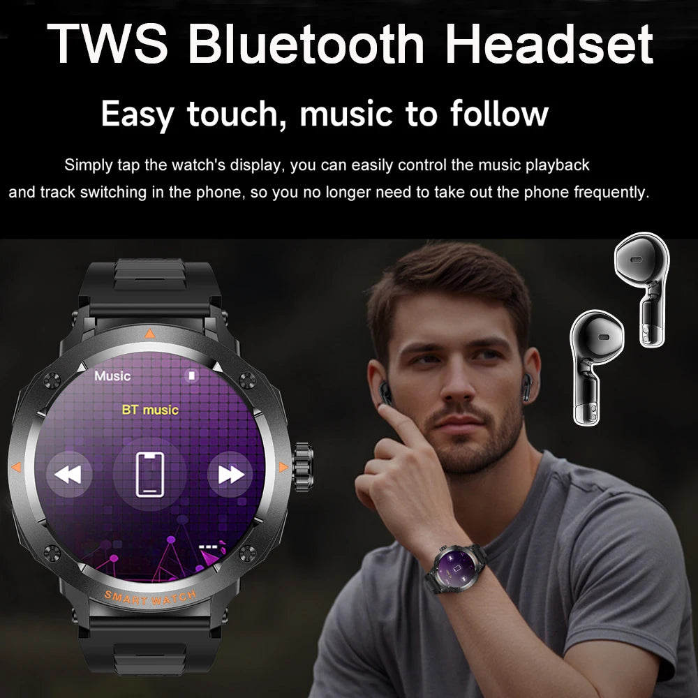 Đồng Hồ Thông Minh 2in1 Tai Nghe, Định Vị, Gọi Bluetooth