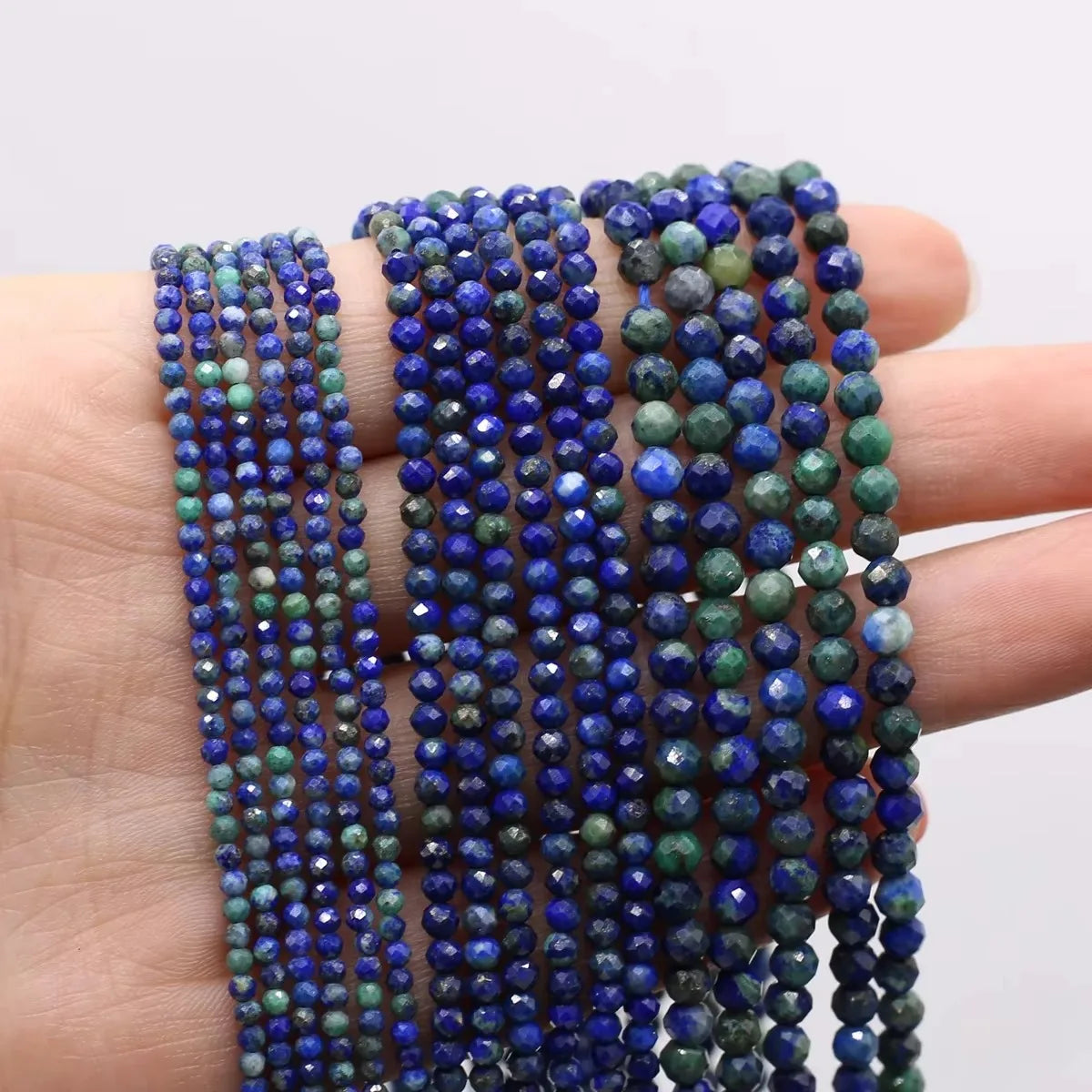 2/3/4mm multi-colored natural stone beads for jewelry