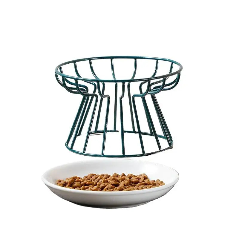 Outdoor Elevated Ceramic Pet Food Bowl