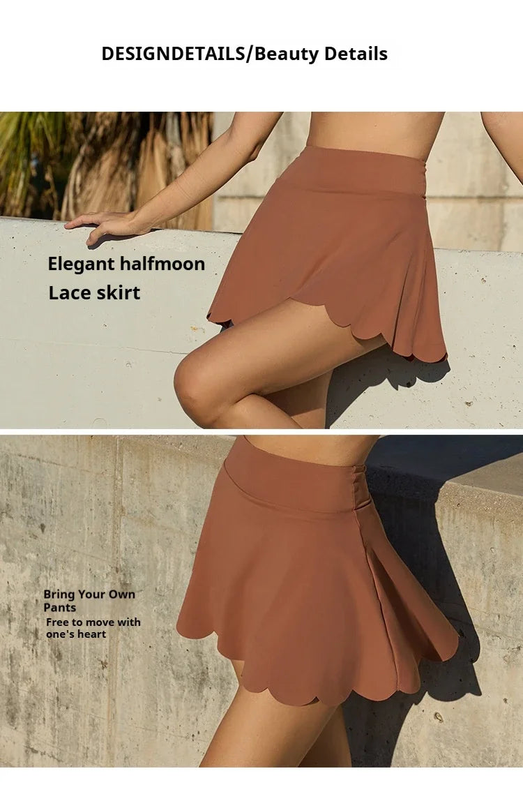 Chân Váy Thể Thao Nữ FUBEIKE Xếp Ly Co Giãn Đẹp