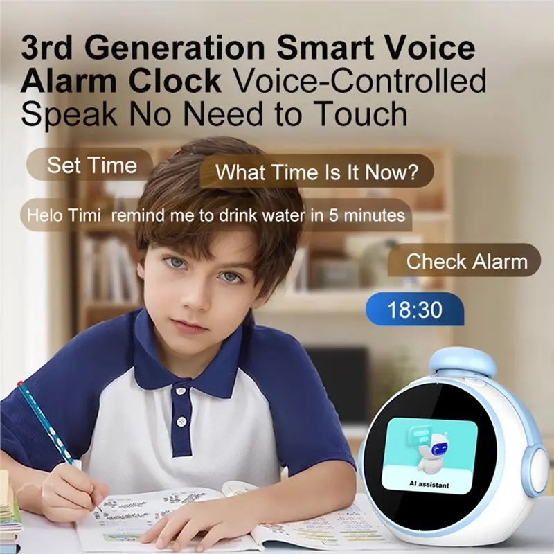 ELECT-Educational And Entertaining AI Voice Robot With AI Smart Chat Companion And Alarm Clock Function For Children - Daisan Mart