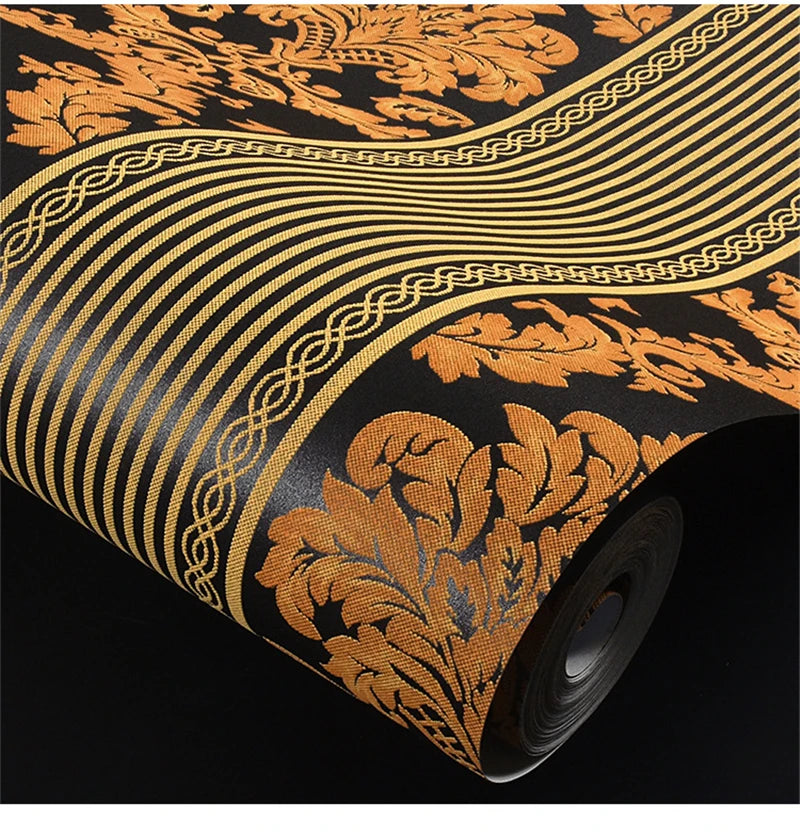 European 3D Wallpaper for Luxury Bedroom &amp; Living Room