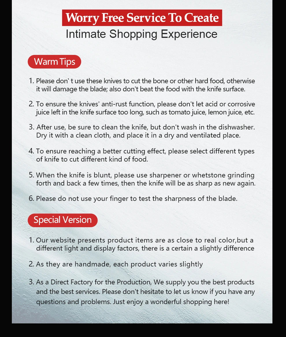 Bộ Dao XINZUO Nhà Bếp Cao Cấp - Sắc Bén & Tiện Dụng