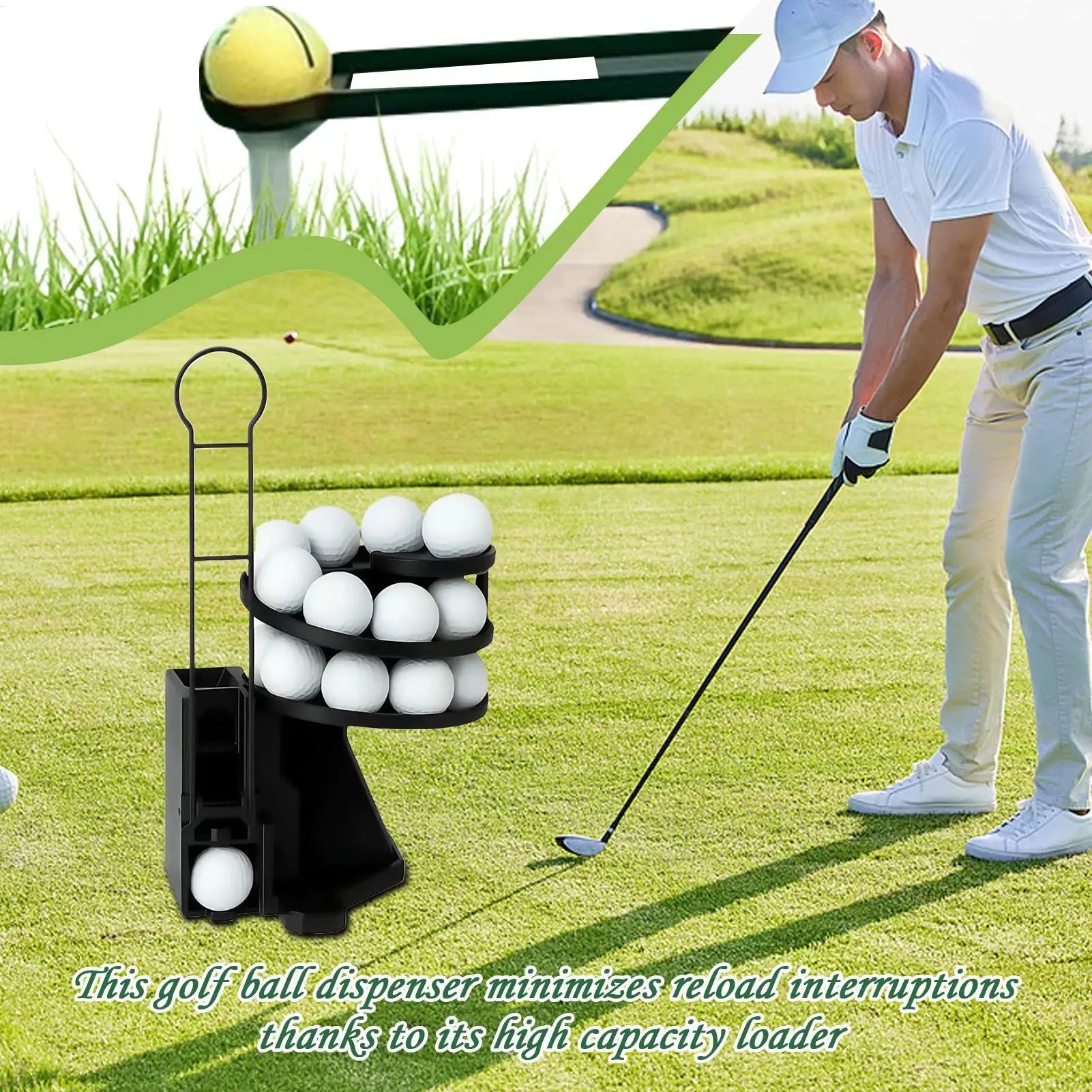 Automatic Golf Ball Generator &amp; Perfect Swing Practice