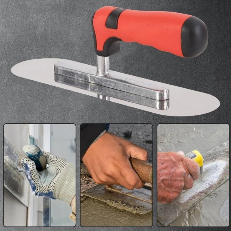 652F Plastering Trowel Trowel Wall Construction Concrete Finishing Tool Finishing Trowel for Drywall Tile Flooring