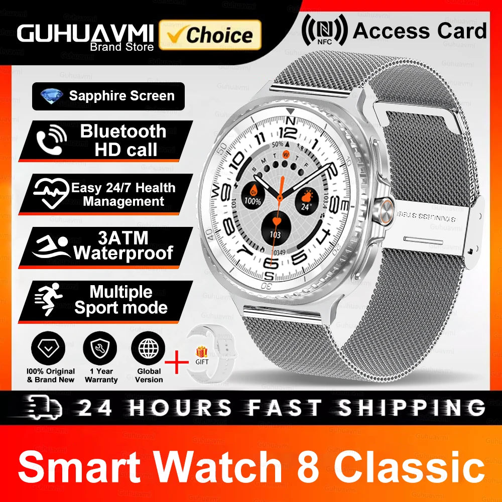 2025 Classic 8 Smartwatch - Luxurious &amp; Durable