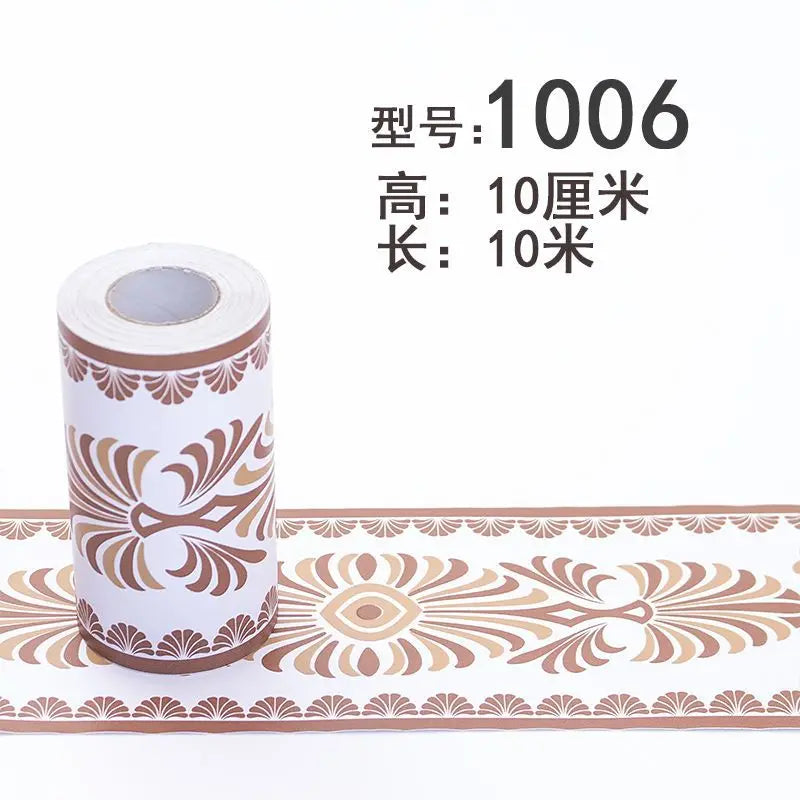 Waterproof PVC Wall Panels Self-Adhesive Skirting Board - Bathroom Safe Tile Border Sticker for Shower Corner Guard