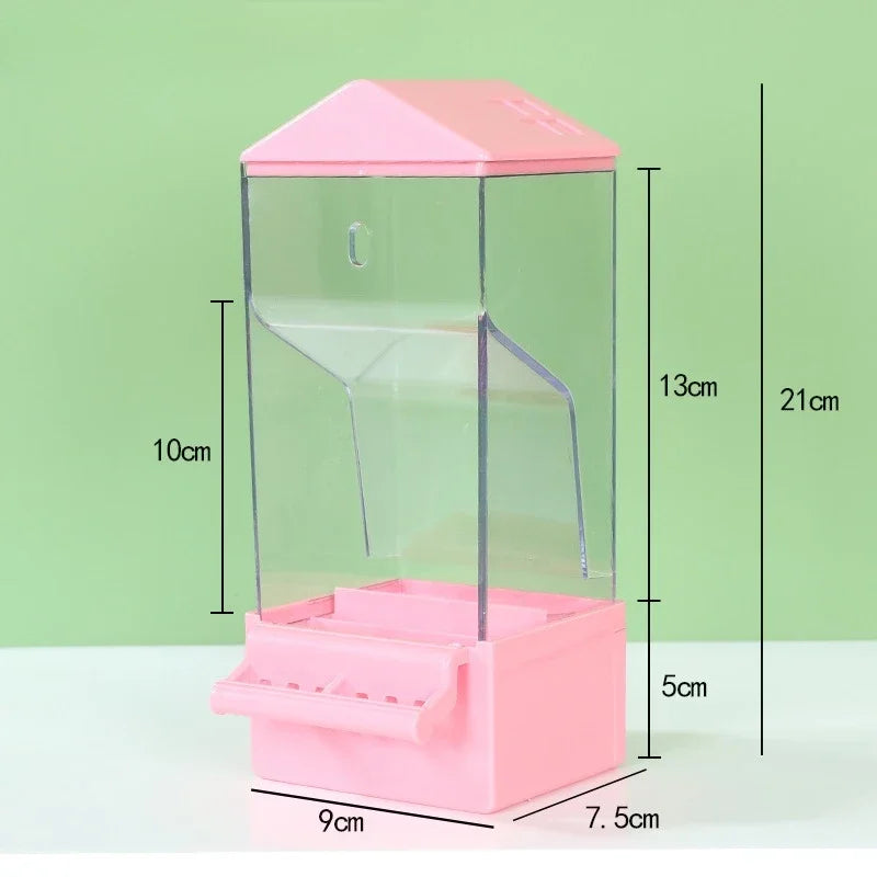 Pet Parrot Feeder Large Capacity Bird Automatic Feeder Bird Cage Food Box Husk Separation Anti-splash Integrated Splash Feeder - Daisan Mart