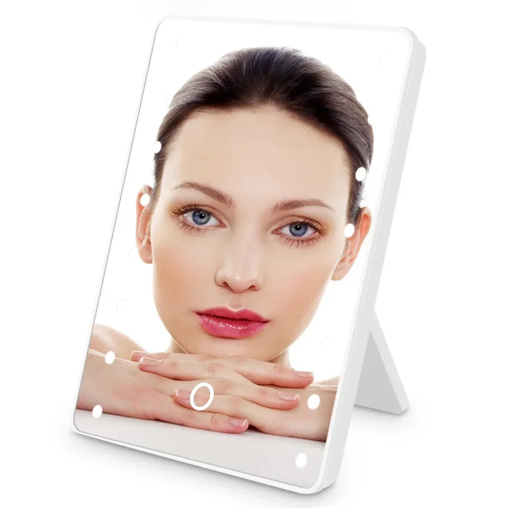 16-Light Adjustable Touch LED Makeup Mirror