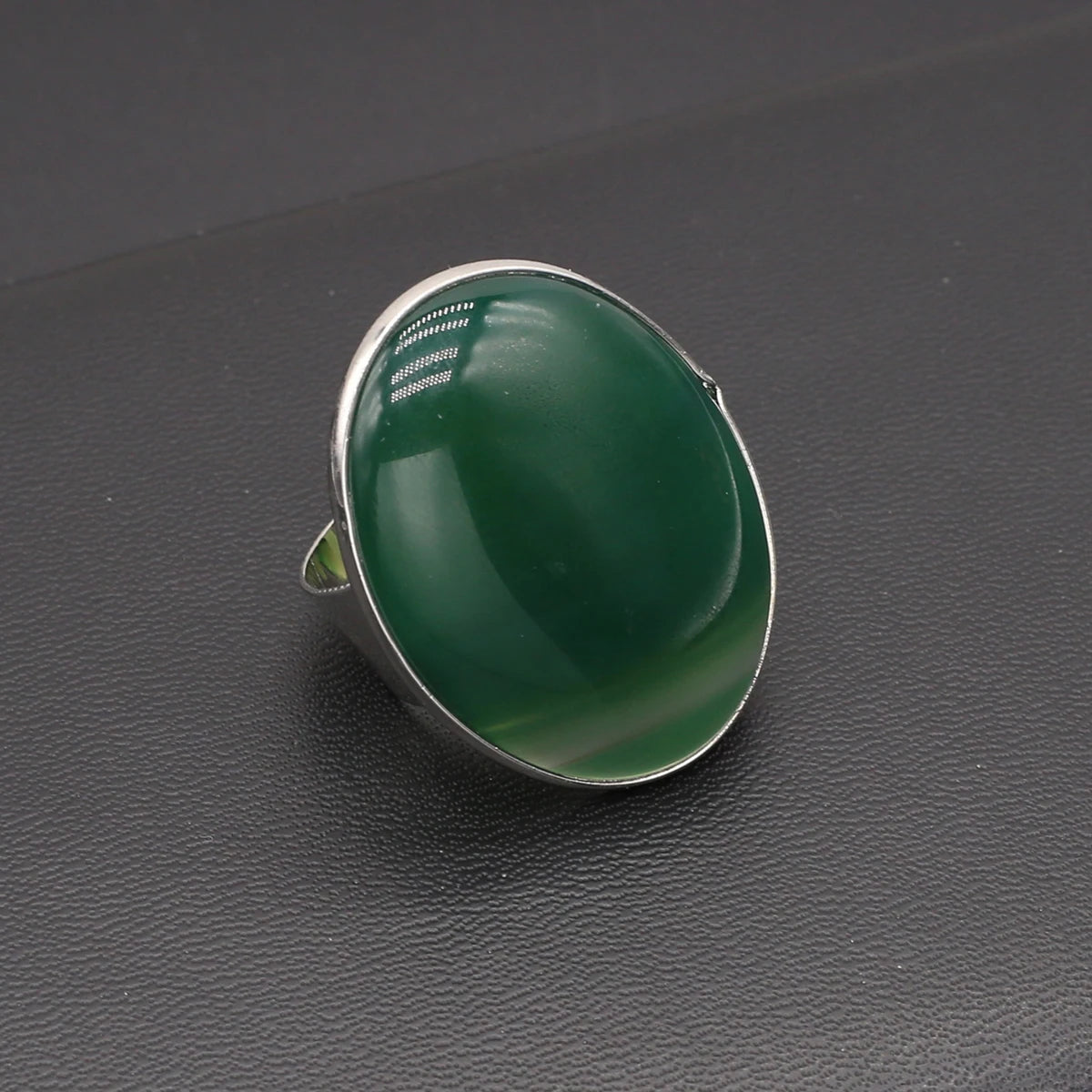 Natural Agate Couple Rings - Delicate and Quality