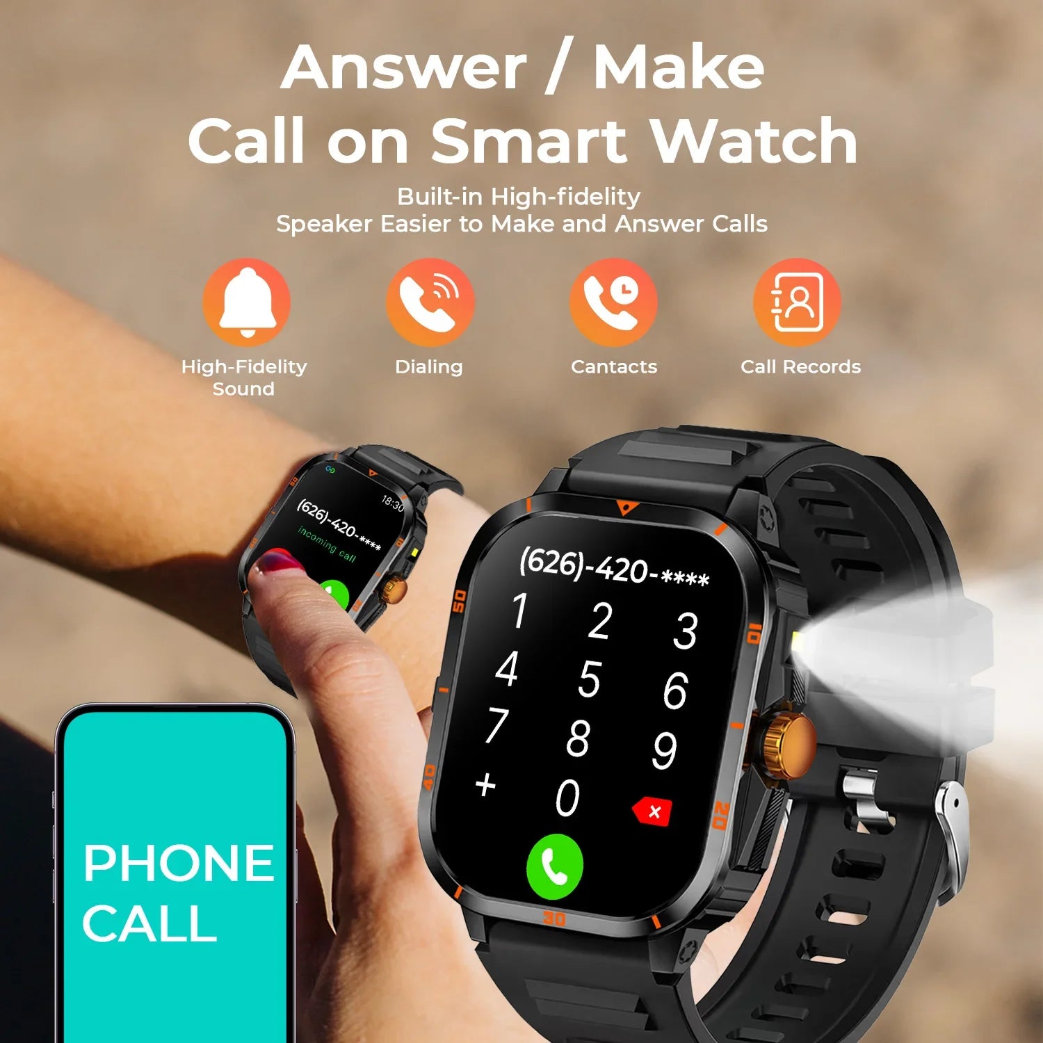 Đồng hồ thông minh 2025: Gọi Bluetooth, Sức khỏe, Thể thao