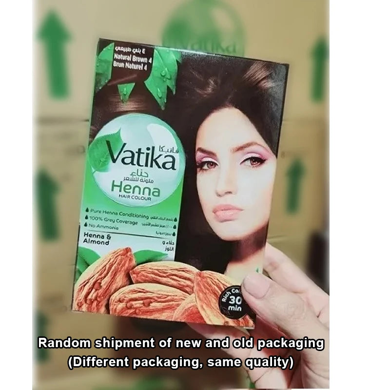 Natural Henna Hair Dye Kit - Black, Brown, Wine Red