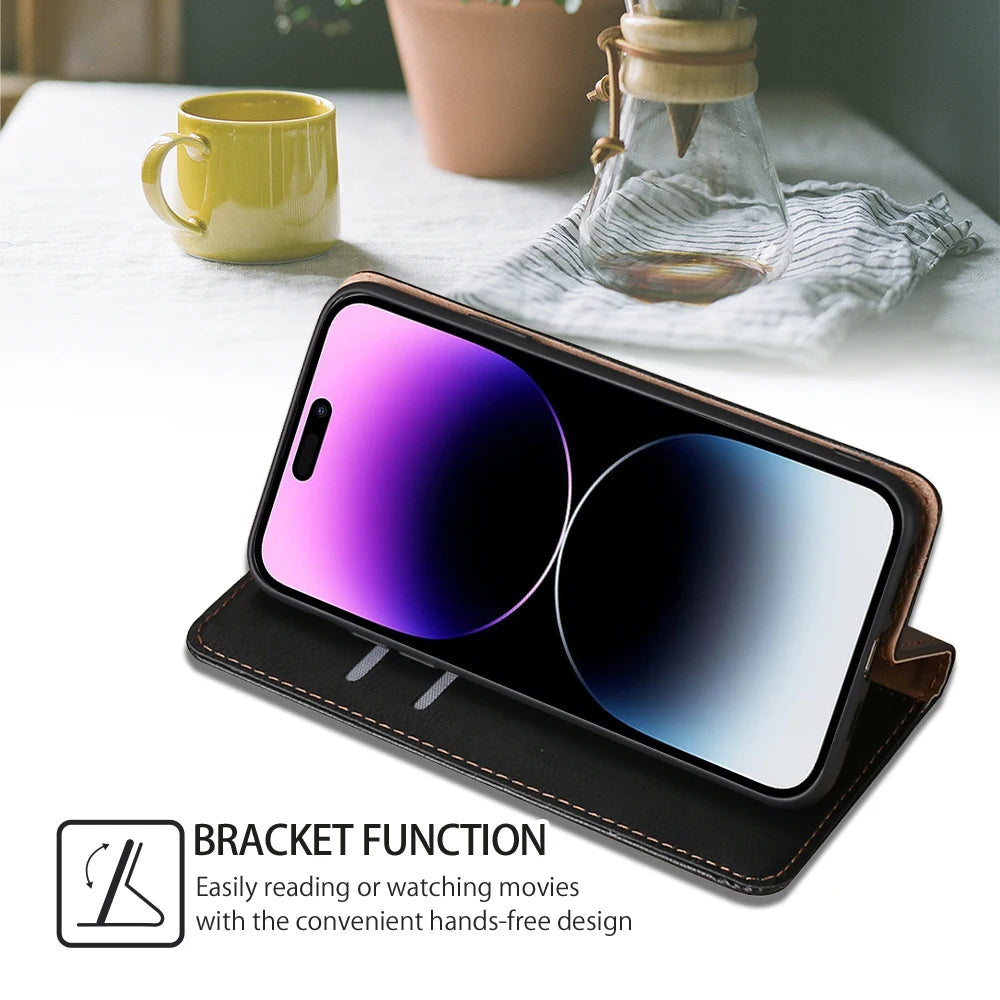 Bao Da Ví Đựng Thẻ iPhone 14 13 12 11 Pro Max XS XR X - Daisan Mart