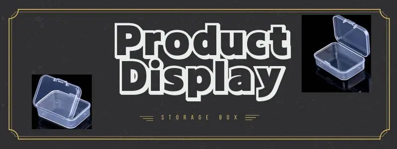 Mini Rectangular Dustproof Plastic Jewelry Box