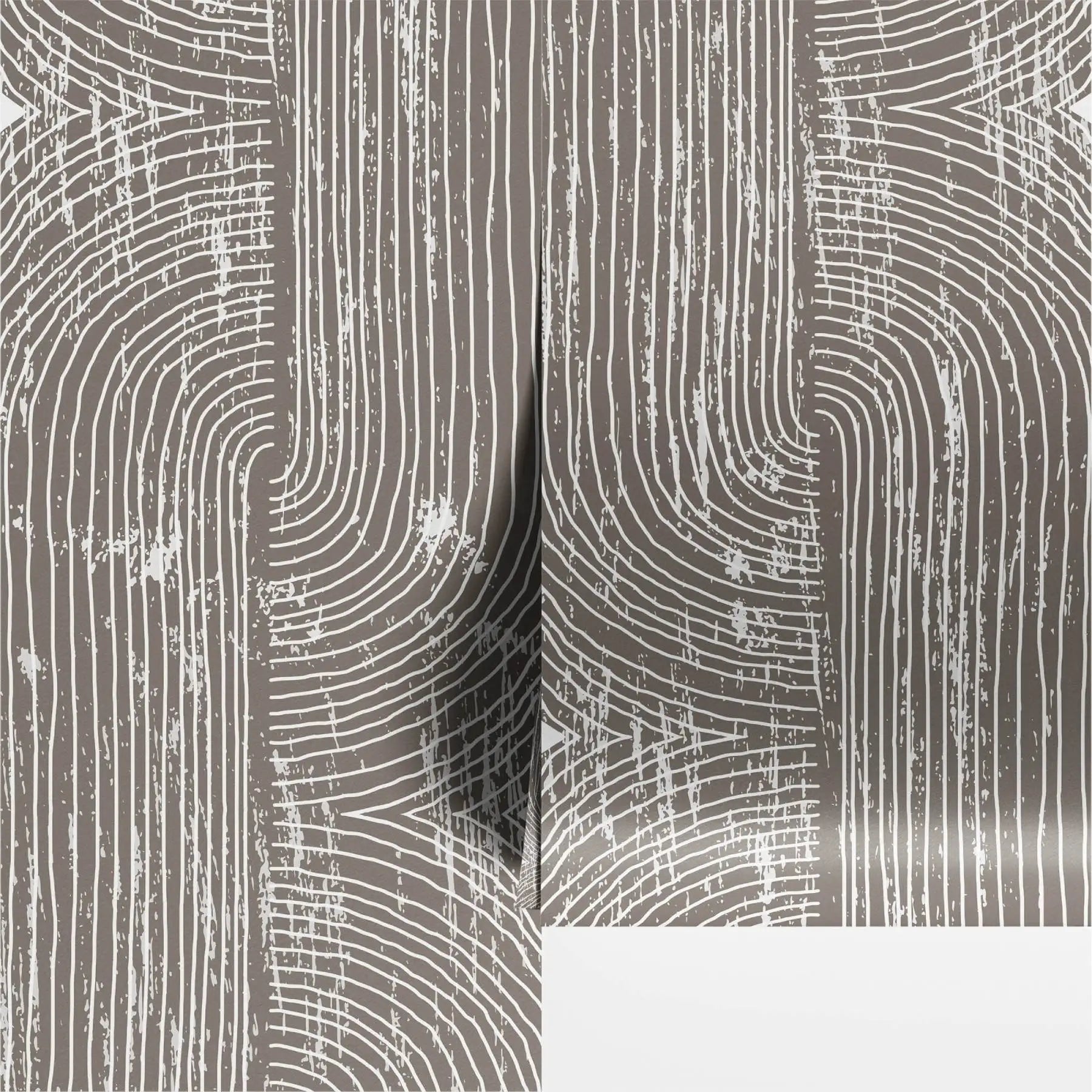 Boho Dark Grey Peel and Stick Wallpaper Geometric Arches Contact Paper Removable Wall Paper for Kitchen Walls Cabinet Drawer