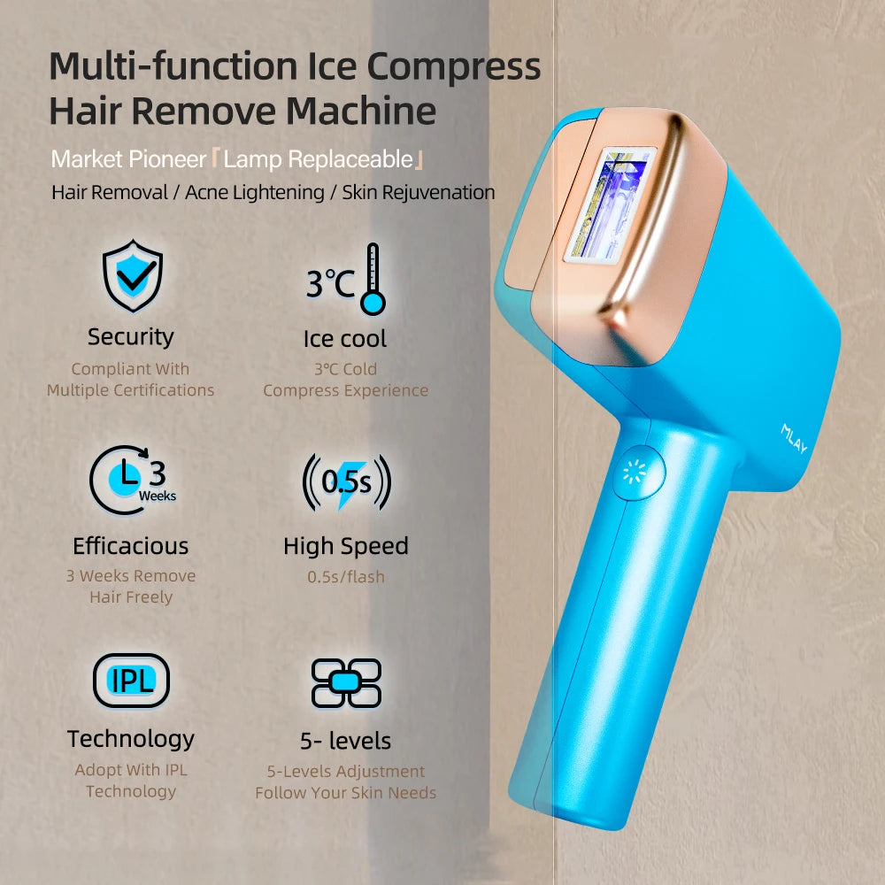 Máy triệt lông lạnh MLAY T14 IPL 3in1 cho nam nữ - Daisan Mart