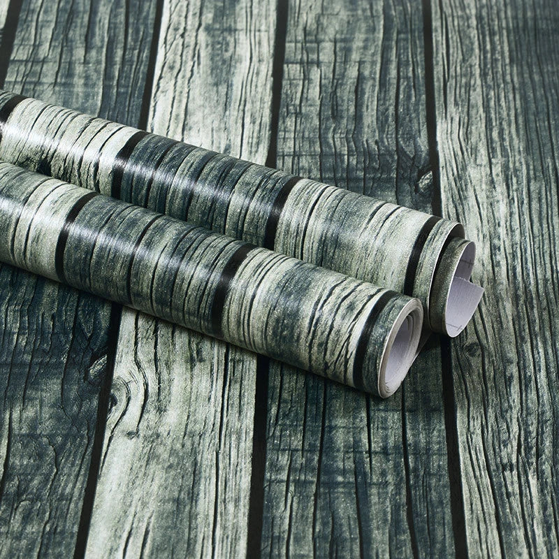 Wood Grain Home Decor Furniture Waterproof Vinyl Wall Sticker Self Adhesive PVC Wallpaper Kitchen Cabinet Door Sticker