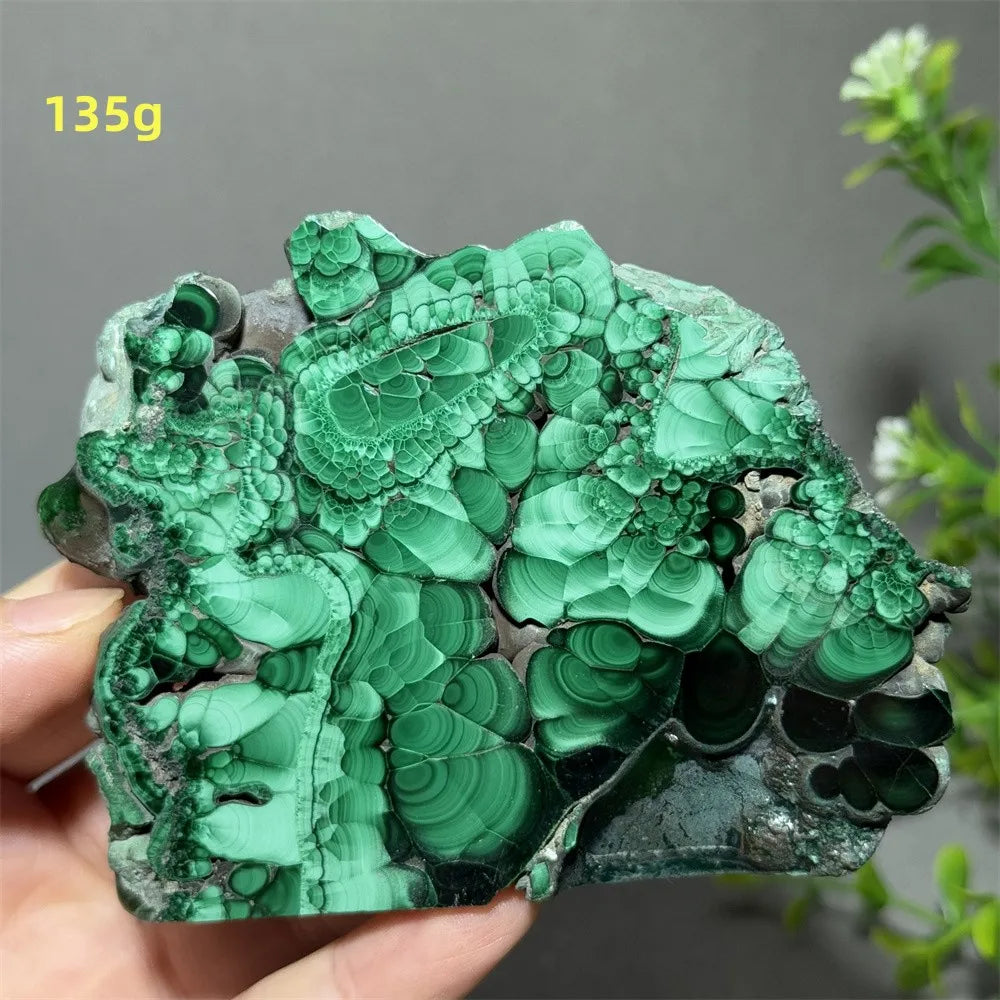 Thiên Nhiên Đá Malachite Sống Thiền Trang Trí 50cm - Daisan Mart