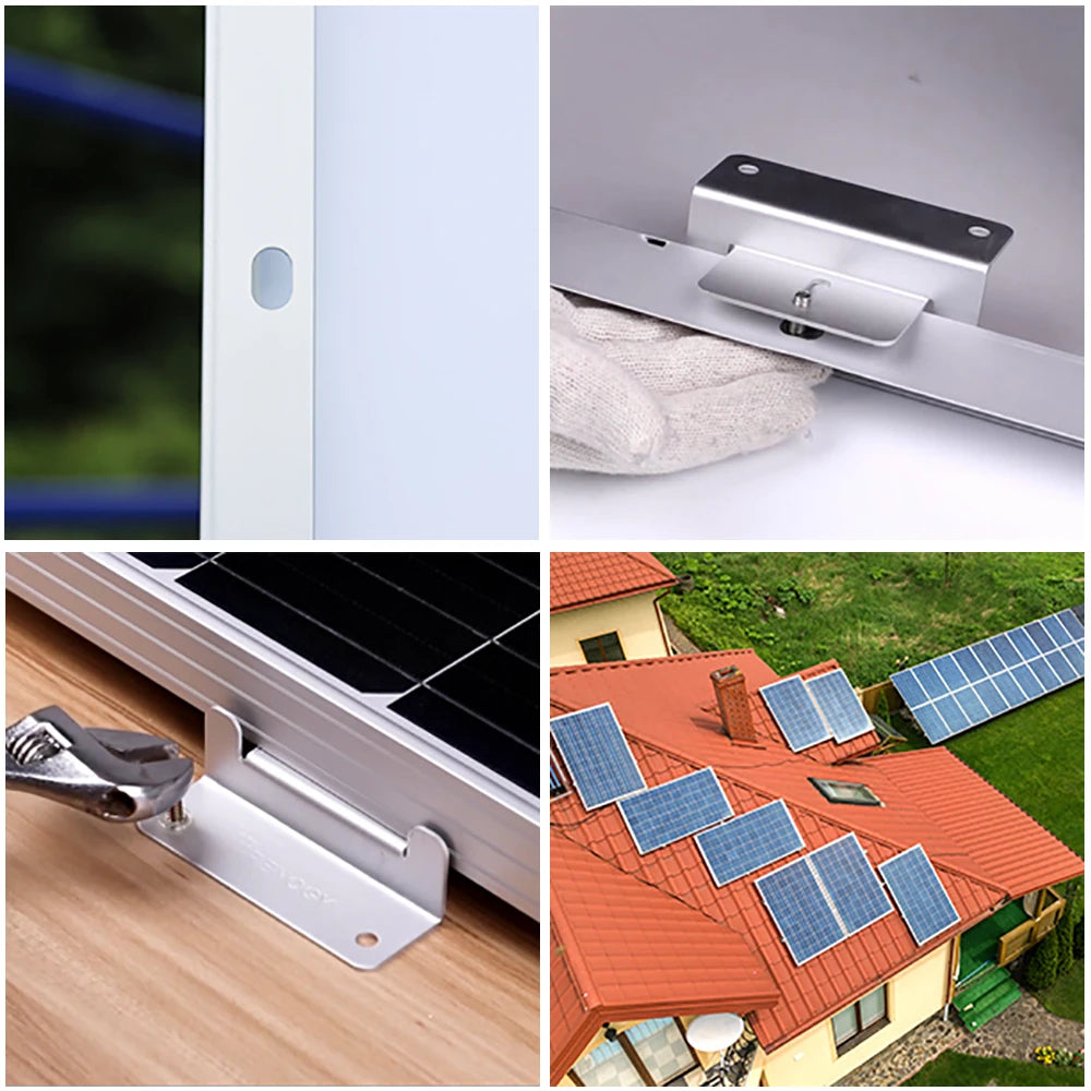 XINPUGUANG Rigid Glass Solar Panel Monocrystalline 10W 25W 50W 100W 200w Power Generation PV Panel charge paneles solares