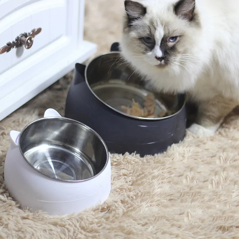 Pet Bowls Dog Food Water Feeder Stainless Steel Pet Drinking Dish Feeder Cat Puppy Feeding Supplies Small Dog Accessories - Daisan Mart