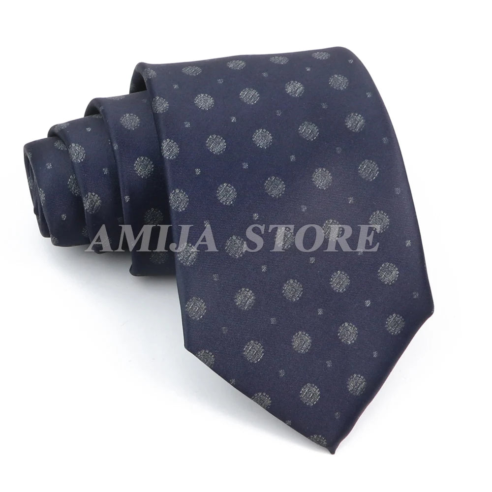 男士復古塗鴉圖案仿絲領帶 8厘米