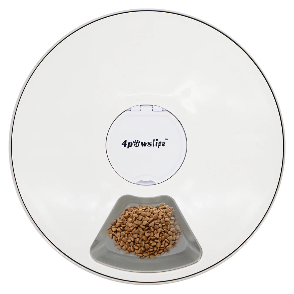 Automatic Feeder Pet Dog Round Timing Feeder 6 Meals 6 Grids Cat Dog Electric Dry Food Dispenser 24 Hours Feed Pet Supplies - Daisan Mart